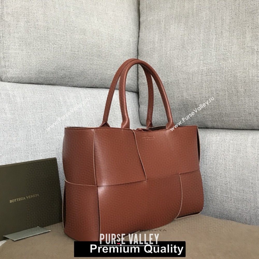 Bottega Veneta calfskin ARCO TOTE bag burgundy 2020 (wante-5683)