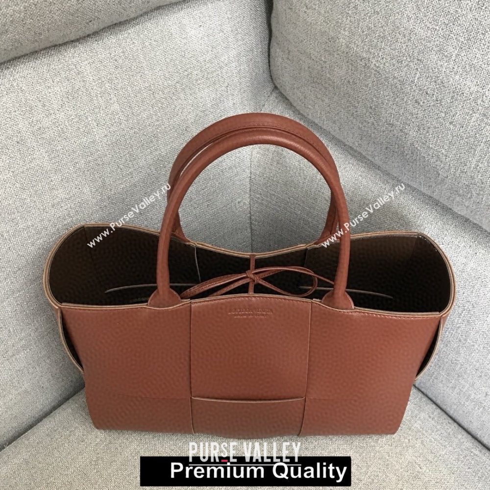 Bottega Veneta calfskin ARCO TOTE bag burgundy 2020 (wante-5683)