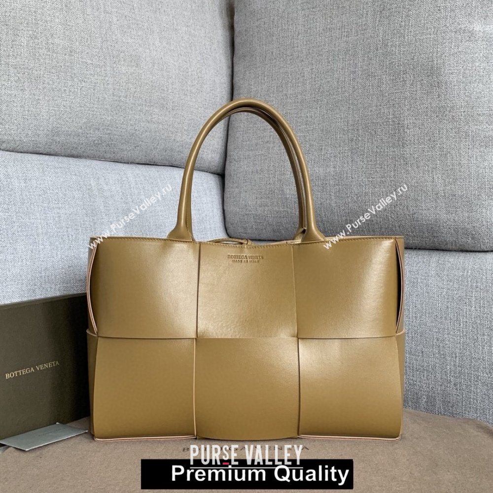 Bottega Veneta calfskin ARCO TOTE bag apricot 2020 (wante-5602)