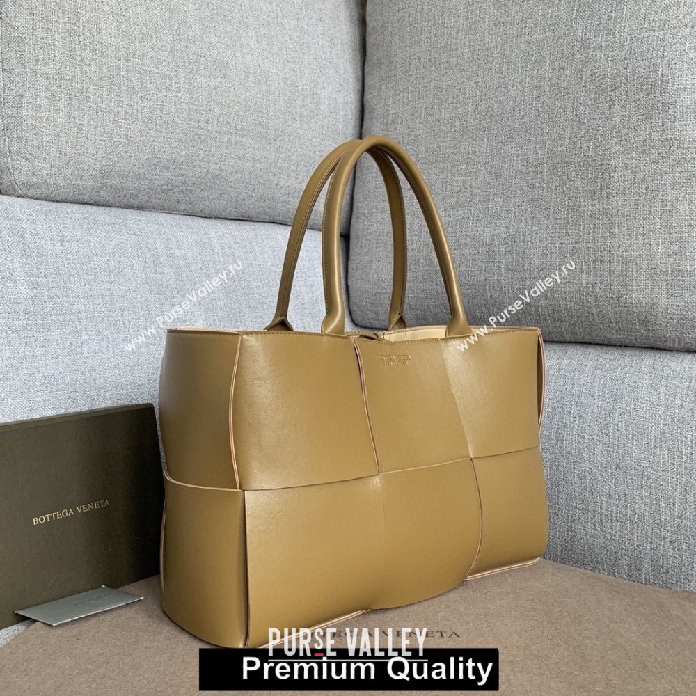 Bottega Veneta calfskin ARCO TOTE bag apricot 2020 (wante-5602)