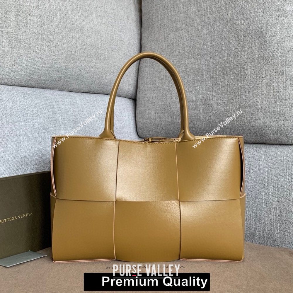 Bottega Veneta calfskin ARCO TOTE bag apricot 2020 (wante-5602)