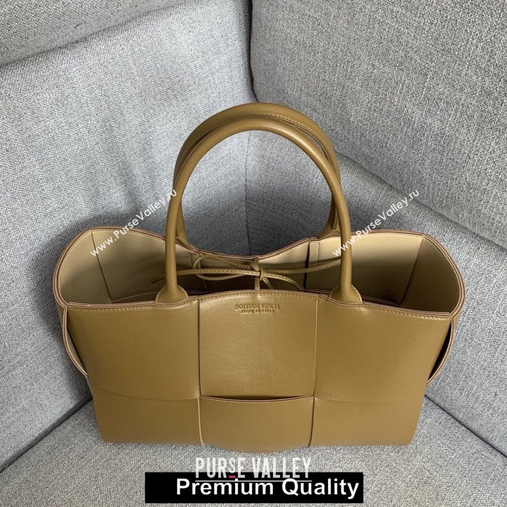 Bottega Veneta calfskin ARCO TOTE bag apricot 2020 (wante-5602)