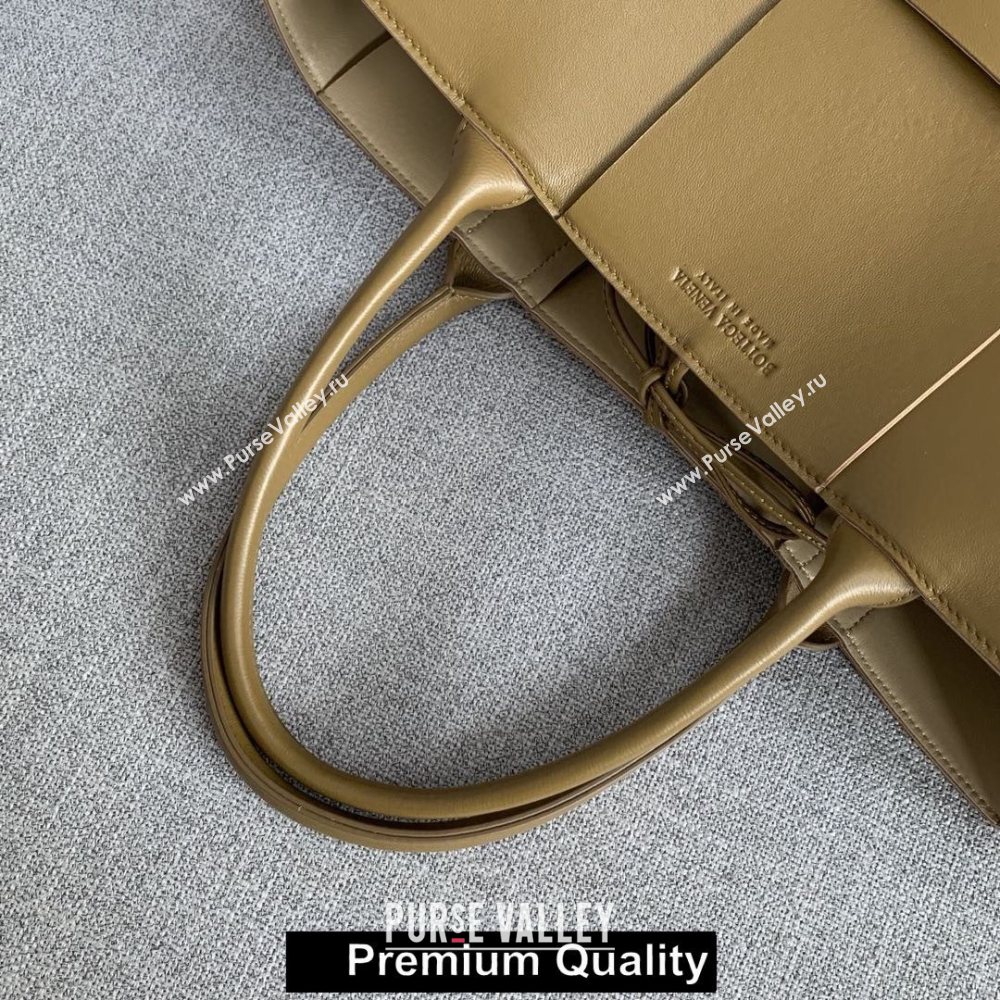 Bottega Veneta calfskin ARCO TOTE bag apricot 2020 (wante-5602)