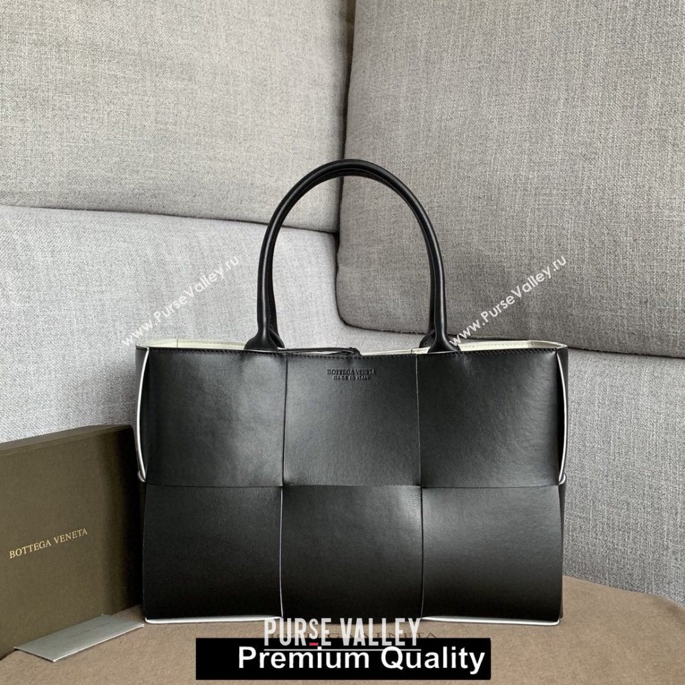 Bottega Veneta calfskin ARCO TOTE bag black 2020 (wante-6517)
