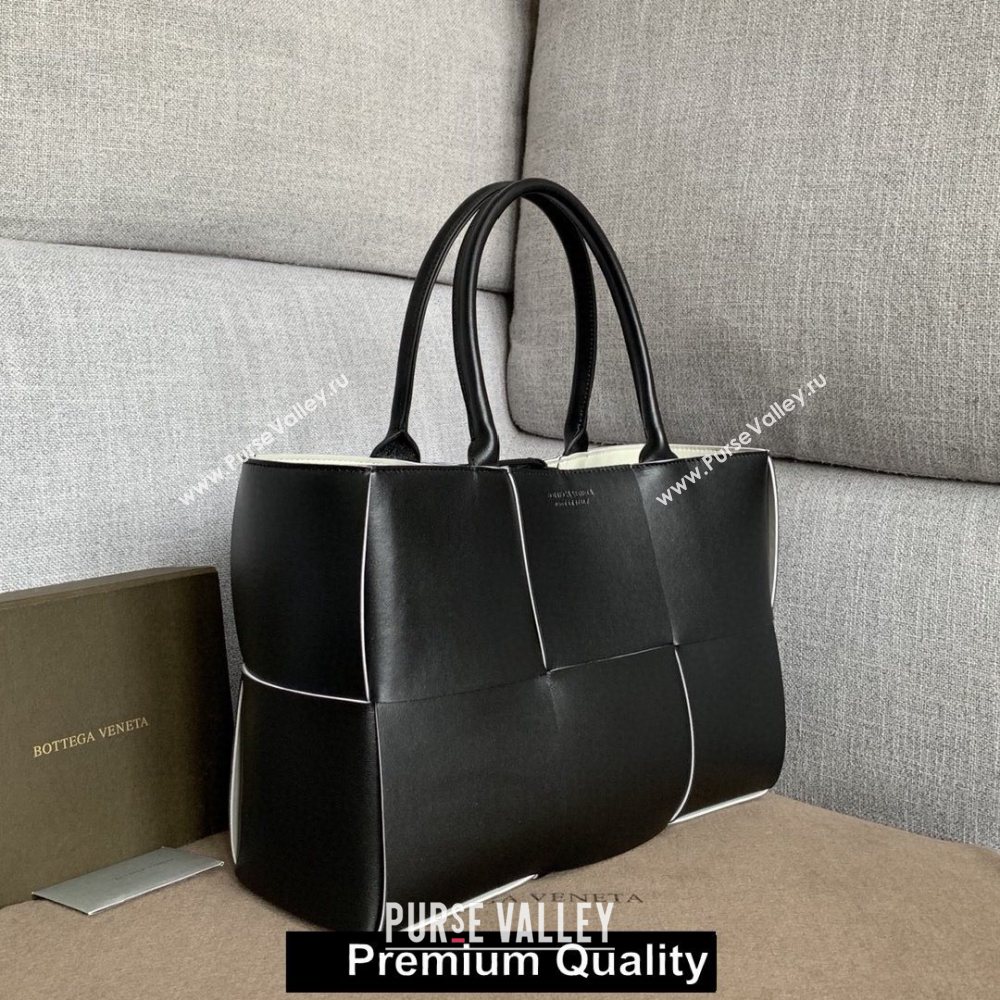 Bottega Veneta calfskin ARCO TOTE bag black 2020 (wante-6517)