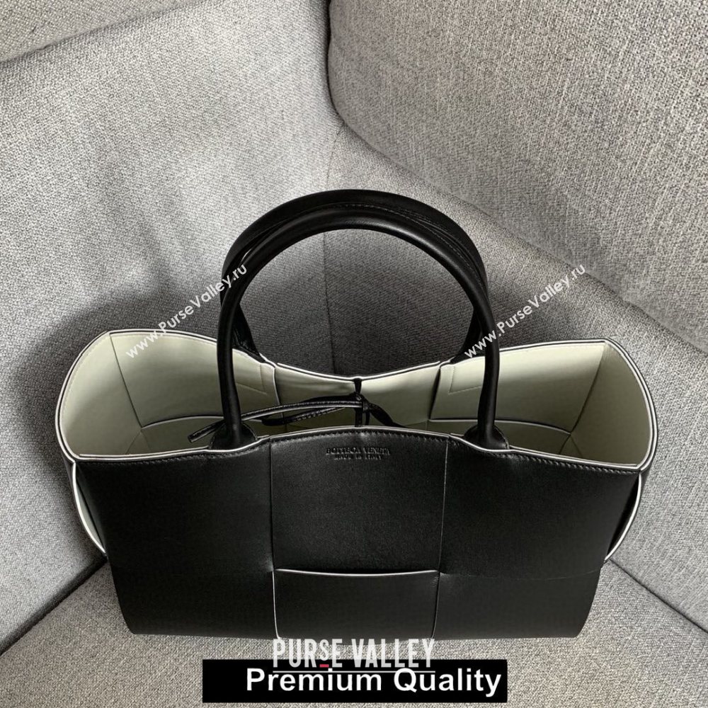 Bottega Veneta calfskin ARCO TOTE bag black 2020 (wante-6517)