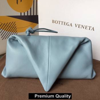 Bottega Veneta Angular clutch bag with triangular fold ice blue 2020 (misu-5120)