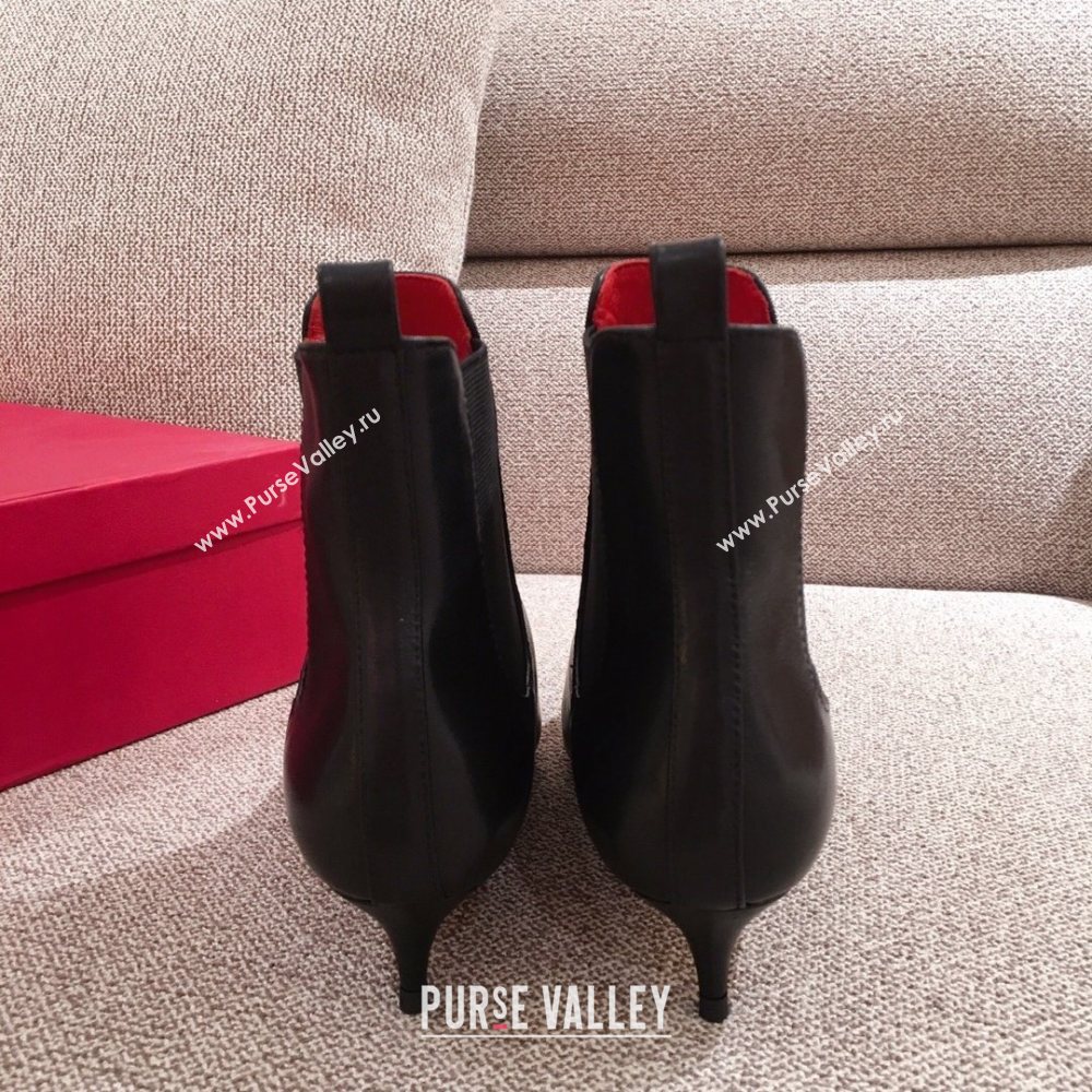 valentino 4cm heel GARAVANI VLogo Signature calfskin Ankle Boot black 2020 (kaola-201118-h)