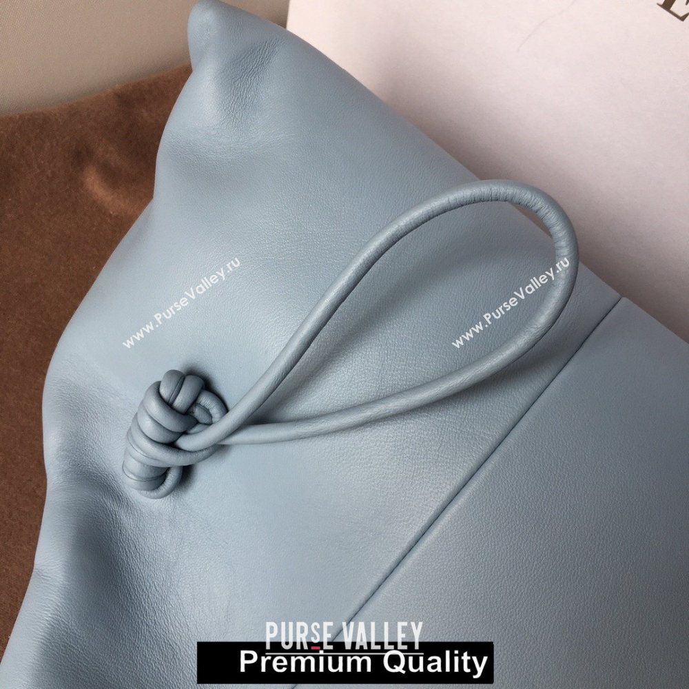 Bottega Veneta Angular clutch bag with triangular fold ice blue 2020 (misu-5120)