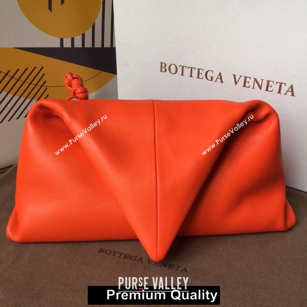 Bottega Veneta Angular clutch bag with triangular fold red 2020 (wante-4738)