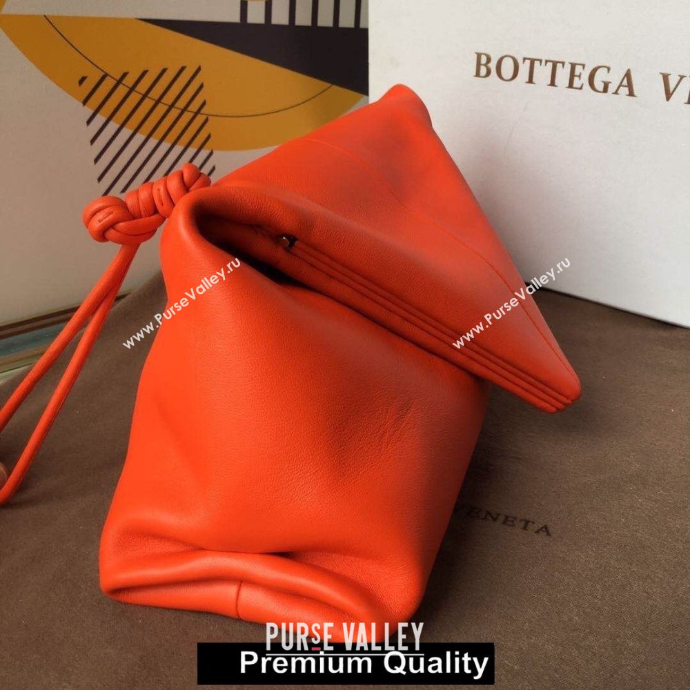 Bottega Veneta Angular clutch bag with triangular fold red 2020 (wante-4738)