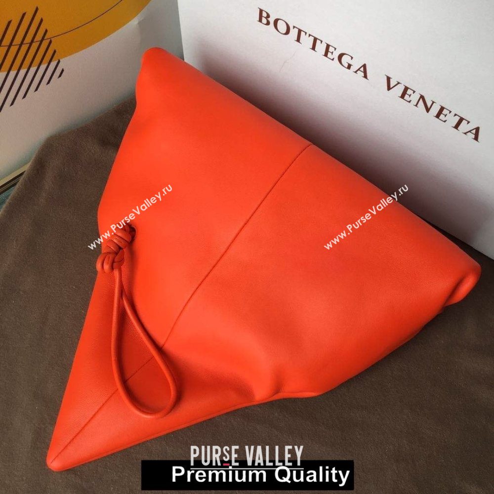 Bottega Veneta Angular clutch bag with triangular fold red 2020 (wante-4738)