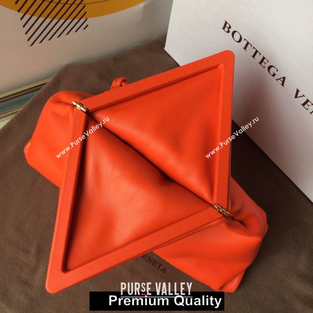 Bottega Veneta Angular clutch bag with triangular fold red 2020 (wante-4738)