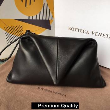 Bottega Veneta Angular clutch bag with triangular fold black 2020 (wante-1493)