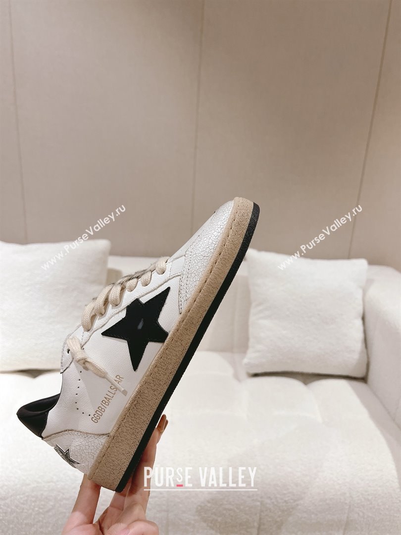 golden goose Womens Ball Star in nappa with white star and black heel tab 2024 (nono-240129-04)