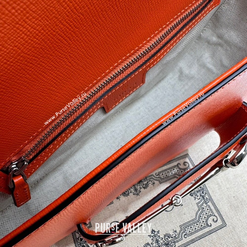 Gucci Horsebit 1955 small shoulder bag 764155 Leather Orange (dlh-23122101)