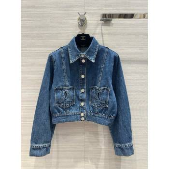 Chanel Coco Denim Jacket Blue 2024 (QIQI-240130-18)