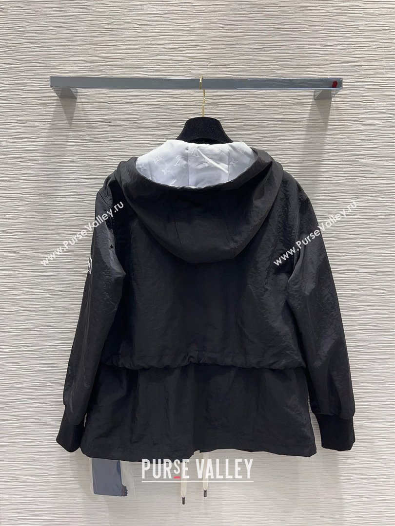 LOUIS VUITTON Lightweight Crinkle Parka black 2024 (QIQI-240325-04)