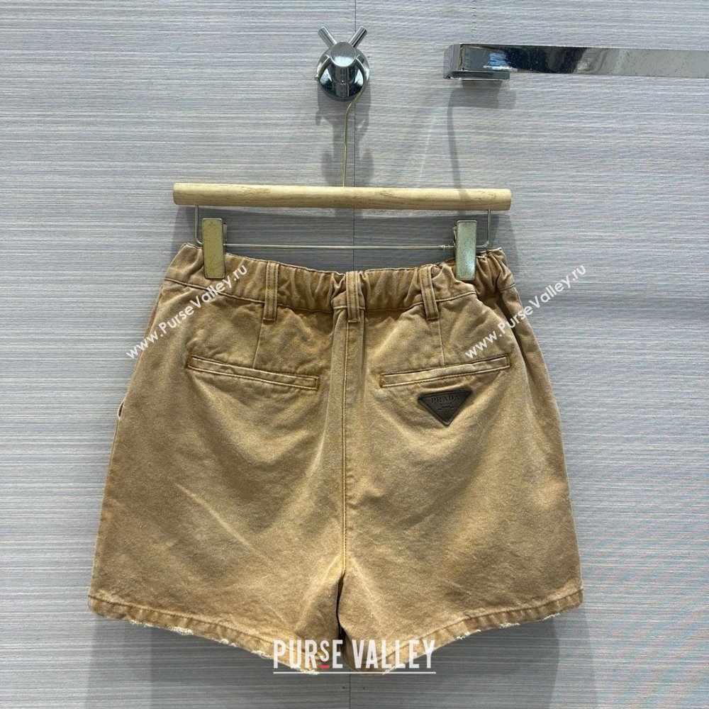 PRADA Cropped canvas jacket SHORTS 2024 (QIQI-240325-19)