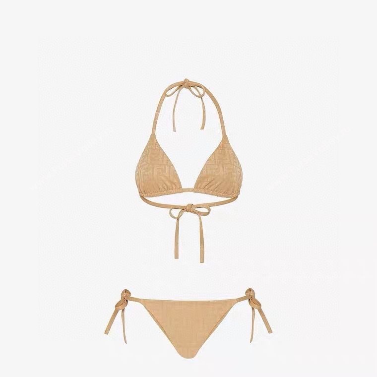 FENDI BEIGE VELVET BIKINI 2023 (shishang-230921-22)