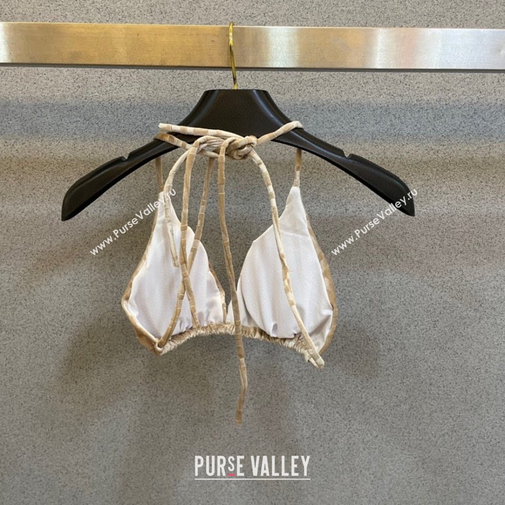 FENDI BEIGE VELVET BIKINI 2023 (shishang-230921-22)