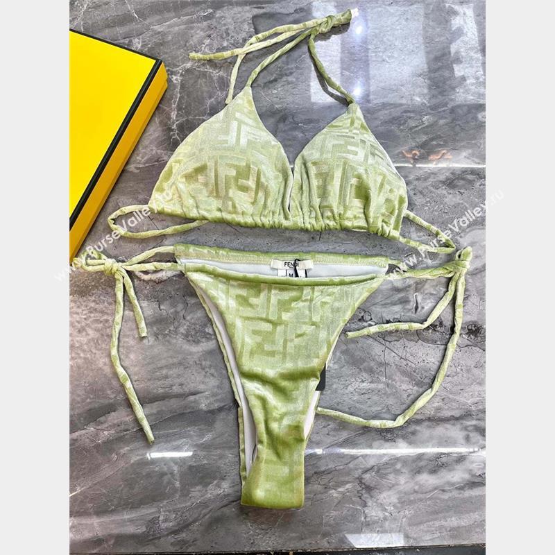 FENDI GREEN VELVET BIKINI 2023 (shishang-230921-21)