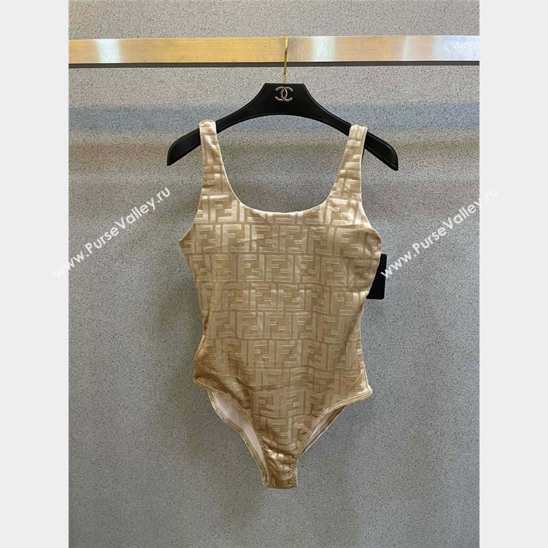 fendi beige velvet SWIMSUIT 2023 (shishang-230921-19)