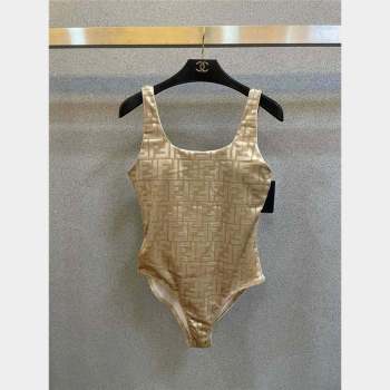 fendi beige velvet SWIMSUIT 2023 (shishang-230921-19)
