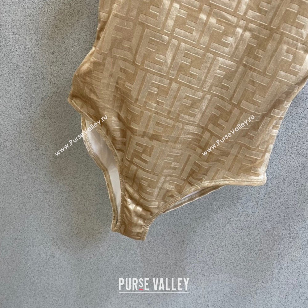 fendi beige velvet SWIMSUIT 2023 (shishang-230921-19)