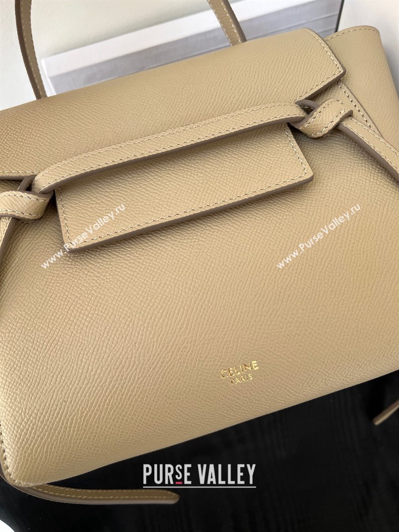 Celine Nano Belt bag in grained calfskin khaki 2024 (jiangxin-240422-17)