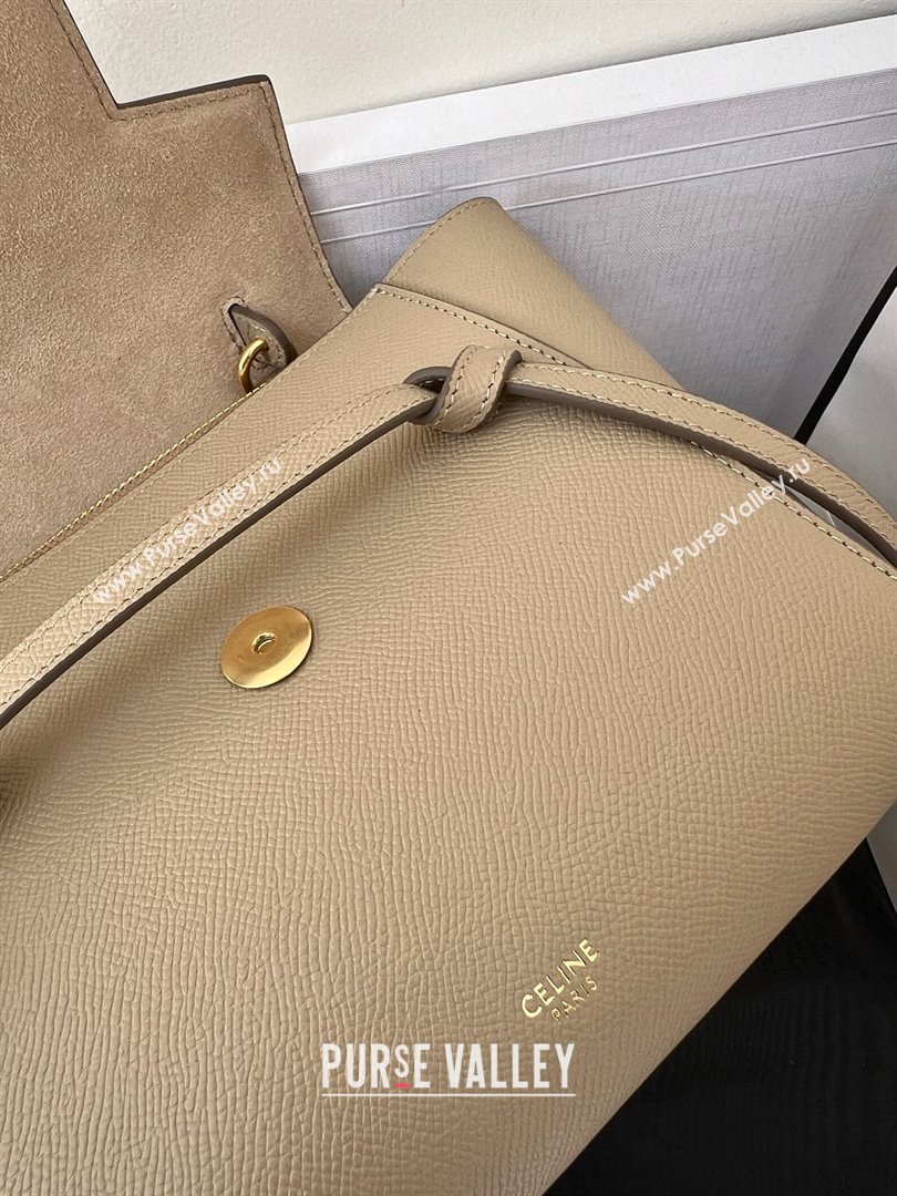 Celine Nano Belt bag in grained calfskin khaki 2024 (jiangxin-240422-17)