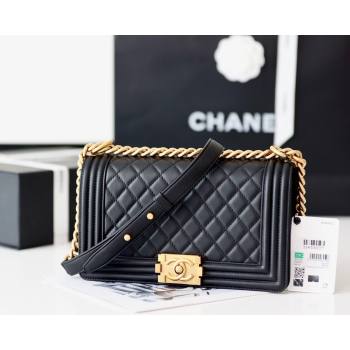 Chanel Medium Le Boy Bag In smooth Calfskin black With Gold Hardware(Original Quality) (shunyang-231106-03)
