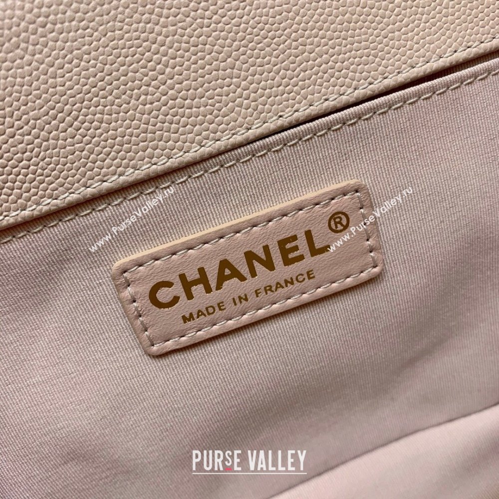 Chanel Medium Le Boy Bag In Caviar Leather pink With Gold Hardware(Original Quality) (shunyang-231106-05)