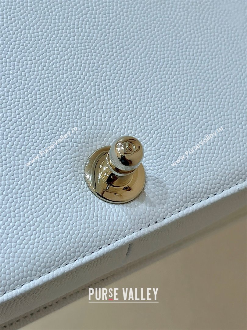 Chanel Medium Le Boy Bag In Caviar Leather white With silver Hardware(Original Quality) (shunyang-231106-06)