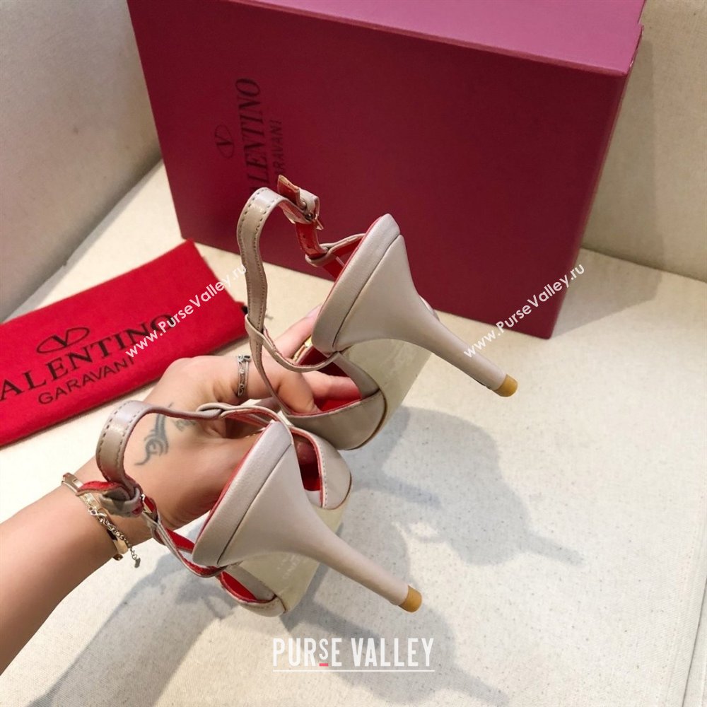 Valentino Heel 7cm VLOGO Calfskin Slingback Pumps NUDE PINK/RED 2020 (modeng-210305-11)