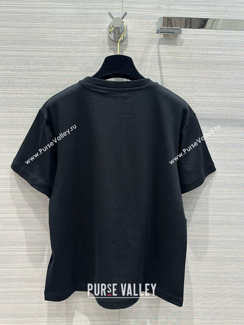 LOUIS VUITTON Nautical LV T-Shirt 1AFMZ4 BLACK 2024 (qiqi-240409-10)