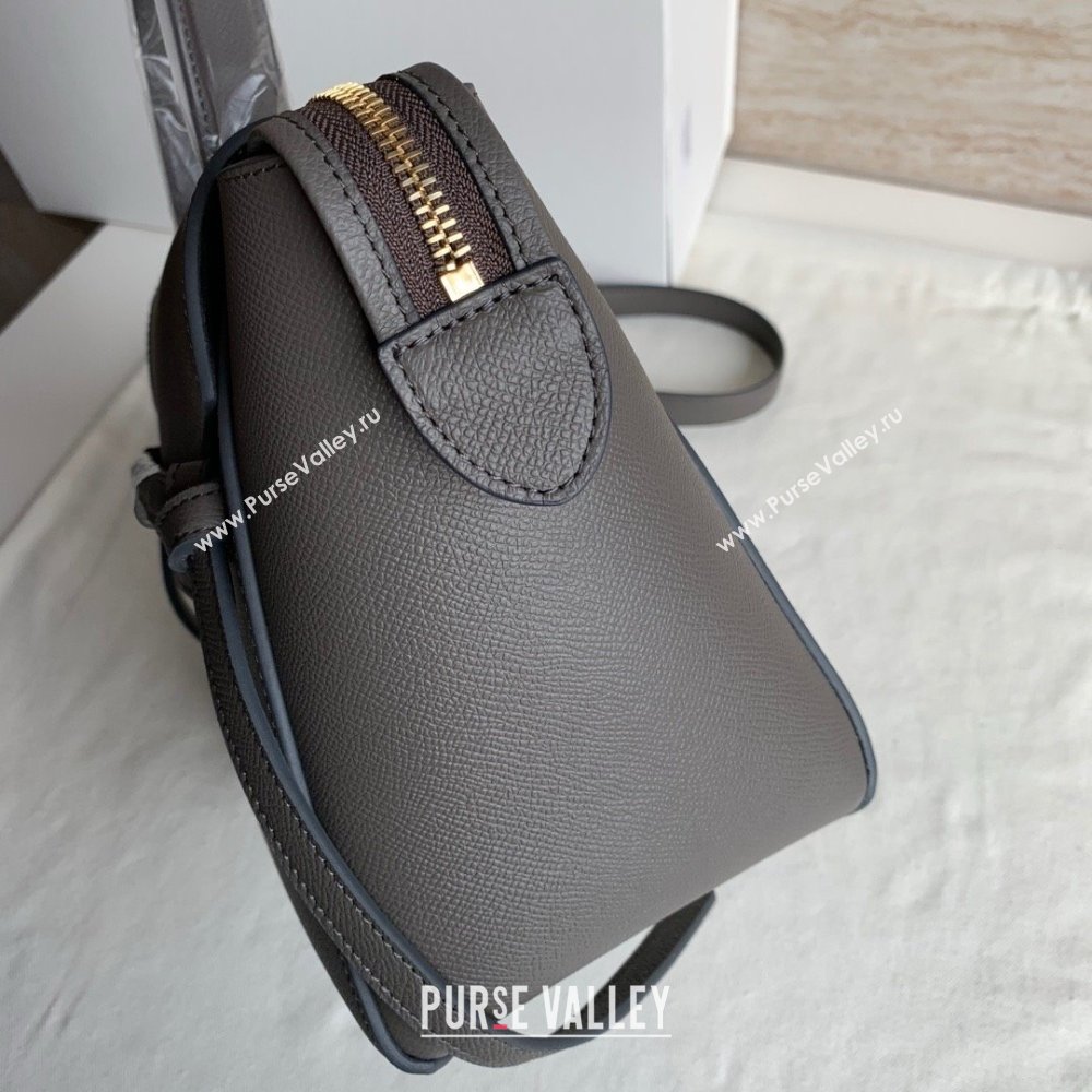 Celine MICRO Belt bag in grained calfskin GRIS ETAIN 2024 (jiangxin-240422-40)