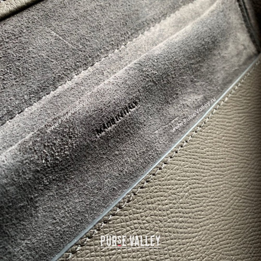 Celine MICRO Belt bag in grained calfskin GRIS ETAIN 2024 (jiangxin-240422-40)