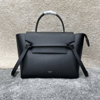 Celine MICRO Belt bag in grained calfskin BLACK 2024 (jiangxin-240422-36)