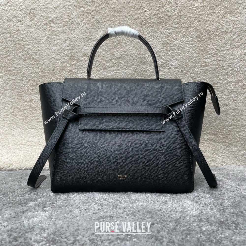 Celine MICRO Belt bag in grained calfskin BLACK 2024 (jiangxin-240422-36)