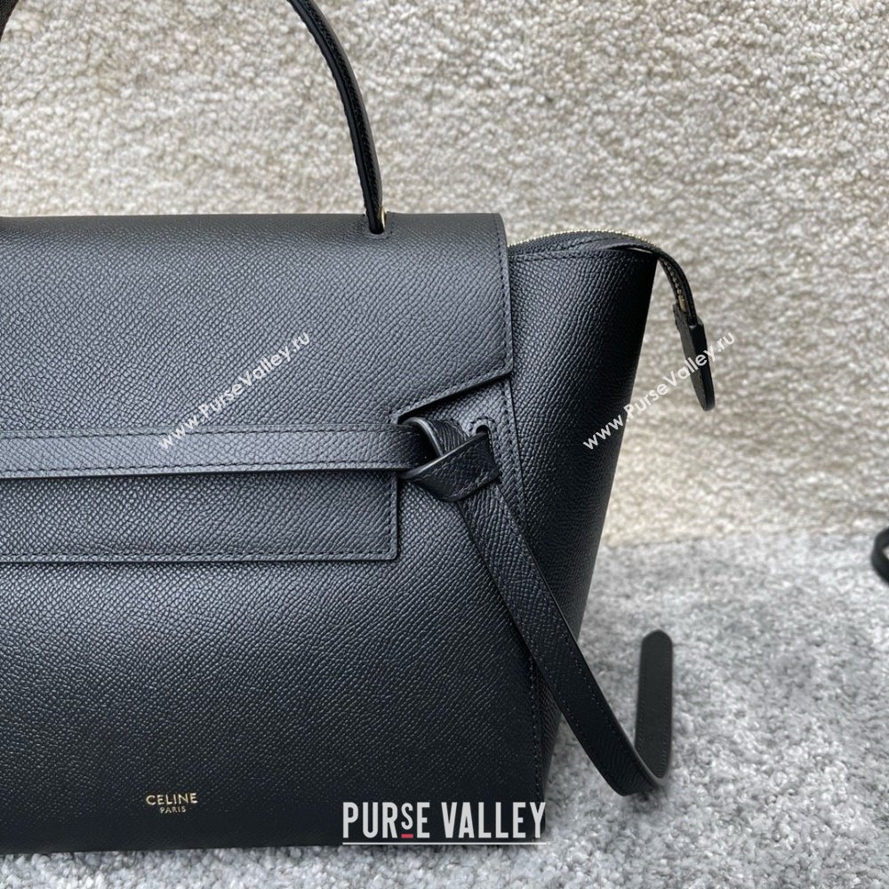 Celine MICRO Belt bag in grained calfskin BLACK 2024 (jiangxin-240422-36)