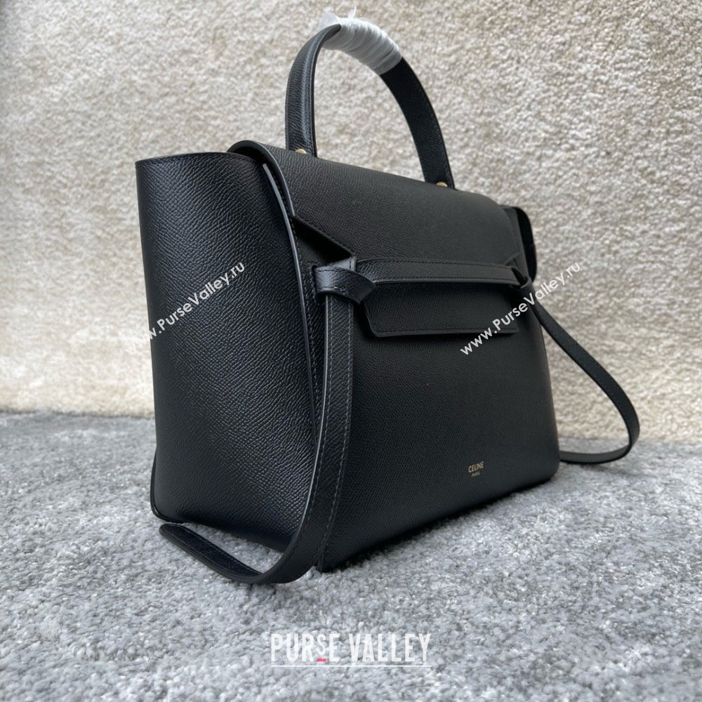 Celine MICRO Belt bag in grained calfskin BLACK 2024 (jiangxin-240422-36)