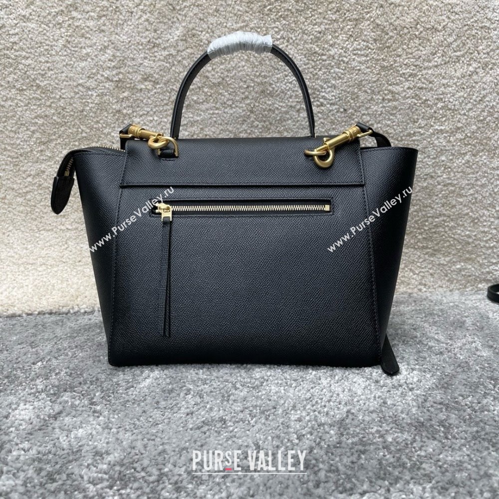 Celine MICRO Belt bag in grained calfskin BLACK 2024 (jiangxin-240422-36)