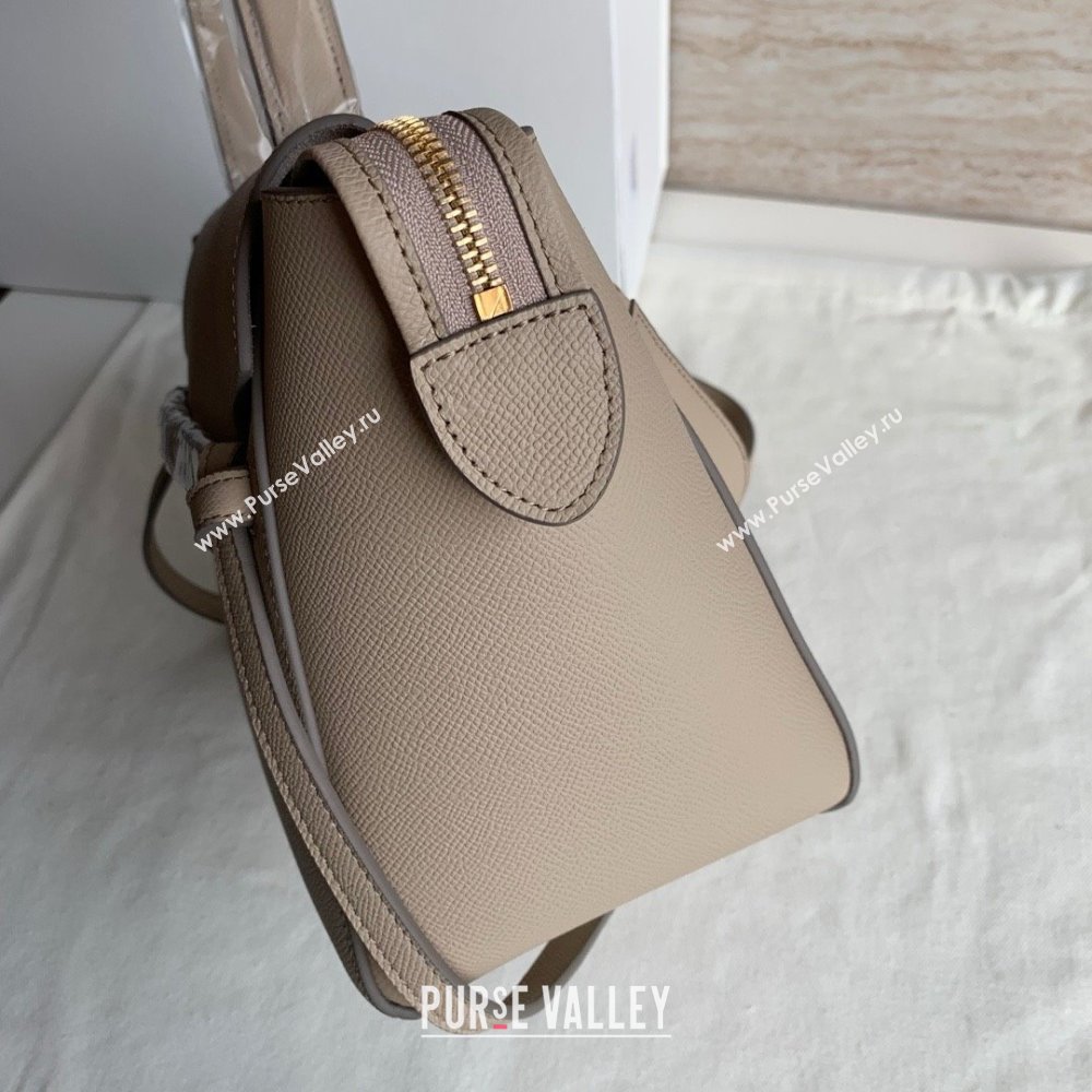 Celine MICRO Belt bag in grained calfskin KHAKI 2024 (jiangxin-240422-37)