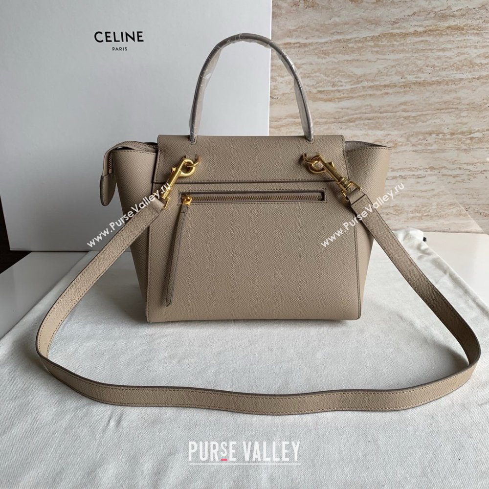 Celine MICRO Belt bag in grained calfskin KHAKI 2024 (jiangxin-240422-37)