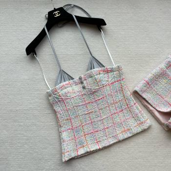 Chanel Cotton Tweed Iridescent Jersey Stretch Multicolor P76398 2024 (qiqi-240131-03)