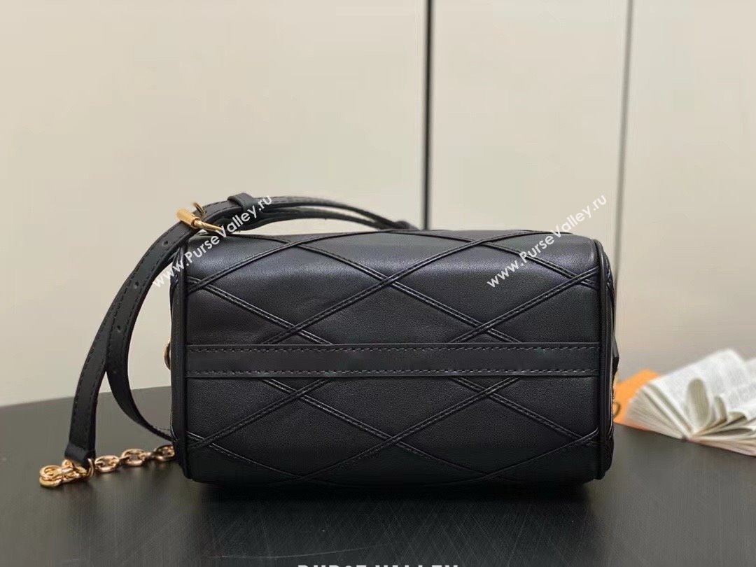 LOUIS VUITTON MALLETAGE LEATHER Speedy Bandoulière 20 M24261 black 2024 (kiki-240423-01)