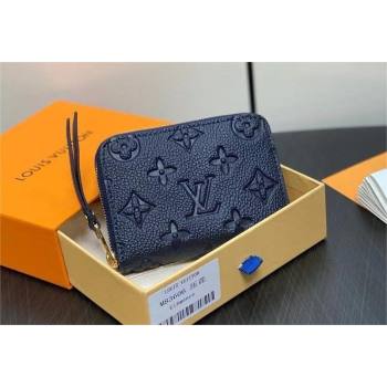 LOUIS VUITTON Zippy Coin Purse M83606 navy blue 2024 (KIKI-240422-11)