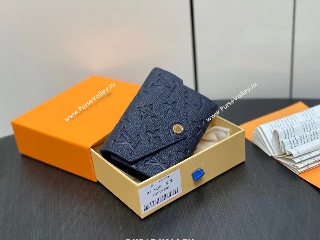 LOUIS VUITTON Victorine Wallet M41938 navy blue 2024 (KIKI-240422-10)