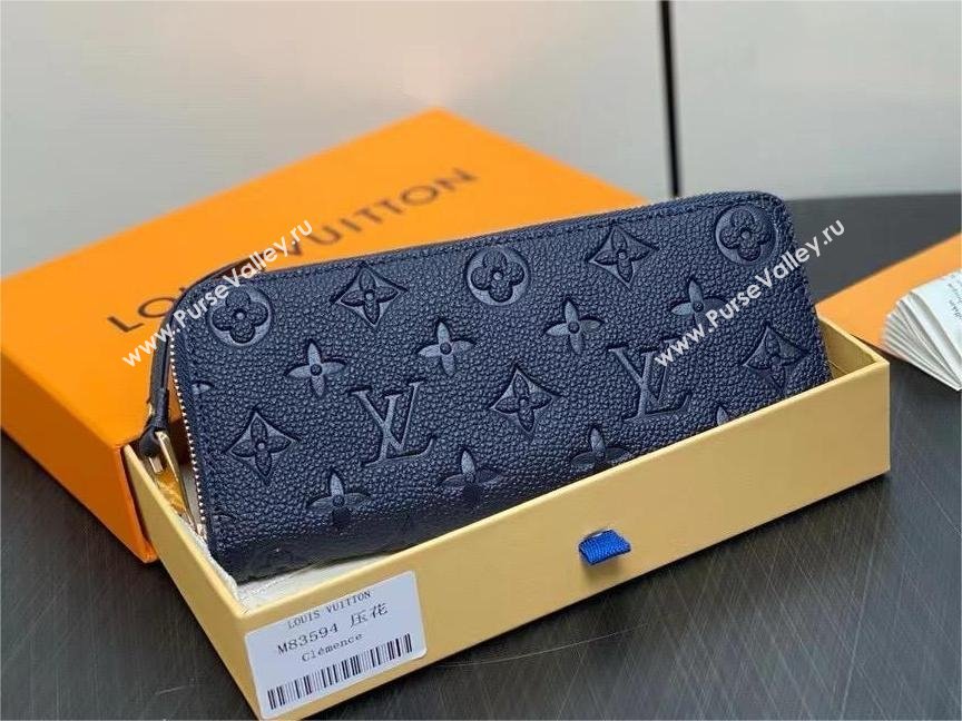 LOUIS VUITTON clemence Wallet M83594 navy blue 2024 (KIKI-240422-08)